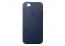 iPhone SE i�in Deri K�l�f - Gece Mavisi 