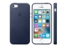 iPhone SE i�in Deri K�l�f - Gece Mavisi 